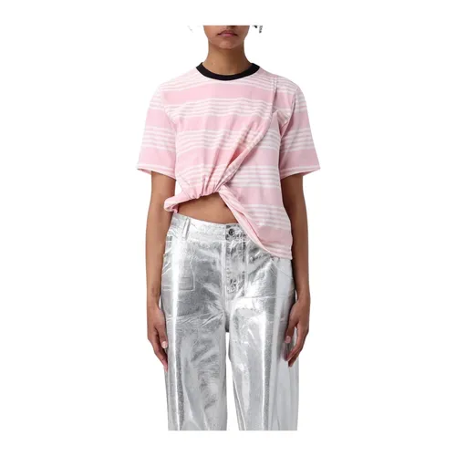 Msgm - Tops > T-Shirts - Pink - Msgm - Modalova