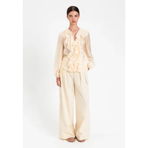 Trousers > Wide Trousers - - Twinset - Modalova