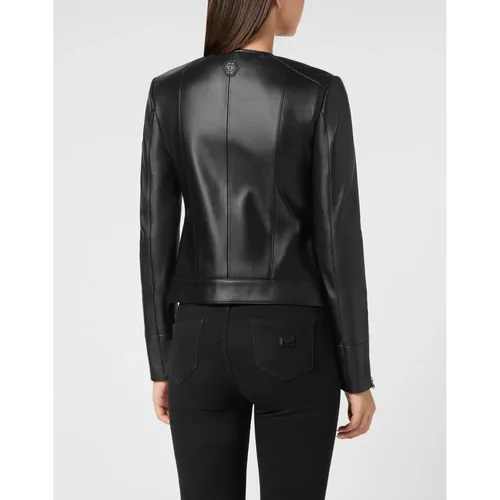 Jackets > Leather Jackets - - Philipp Plein - Modalova