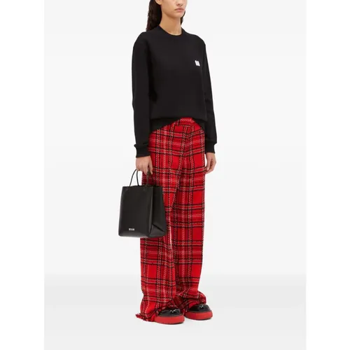 Trousers > Wide Trousers - - Msgm - Modalova