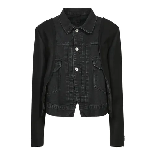 Jackets > Denim Jackets - - Sacai - Modalova
