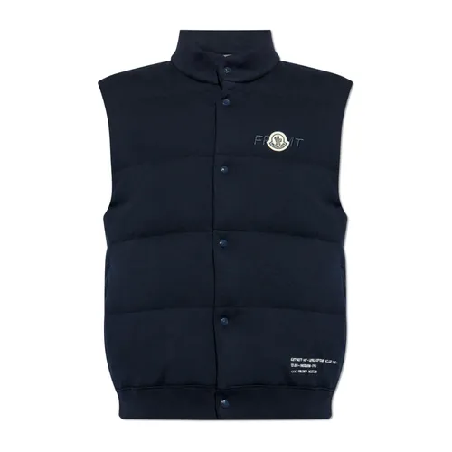 Moncler - Jackets > Vests - Blue - Moncler - Modalova