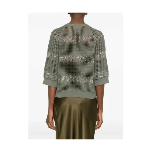Knitwear > Round-neck Knitwear - - Brunello Cucinelli - Modalova