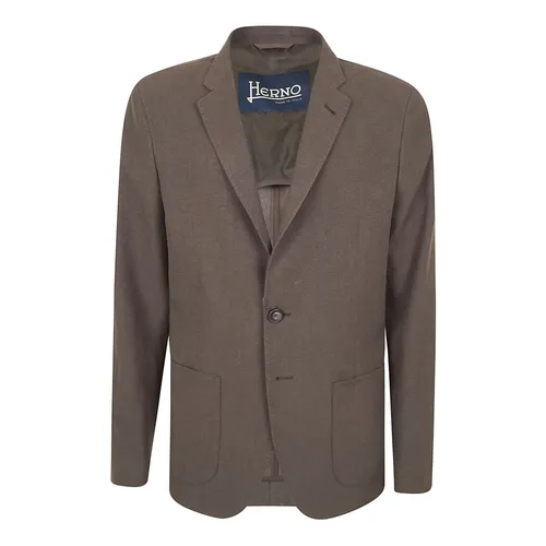 Herno - Jackets > Blazers - Brown - Herno - Modalova
