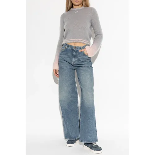 Knitwear > Round-neck Knitwear - - Off White - Modalova