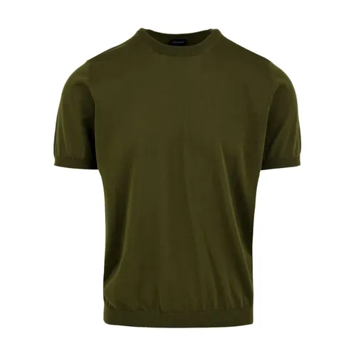 Drumohr - Tops > T-Shirts - Green - Drumohr - Modalova