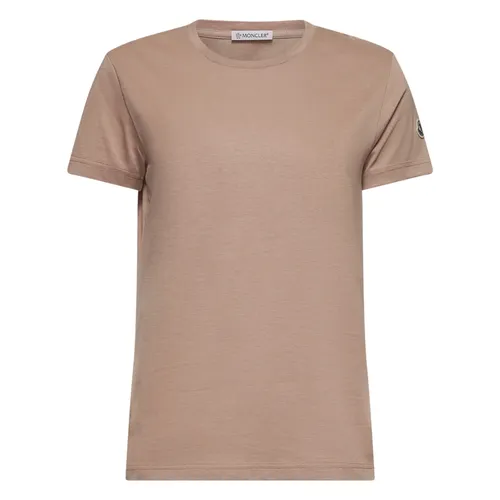 Moncler - Tops > T-Shirts - Pink - Moncler - Modalova