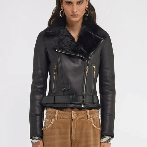 Jackets > Leather Jackets - - Roberto Cavalli - Modalova