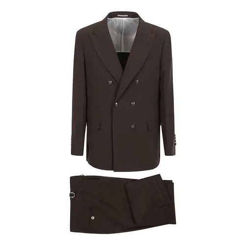 Suits > Suit Sets > Double Breasted Suits - - Brunello Cucinelli - Modalova