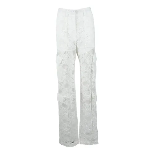 Trousers > Straight Trousers - - Msgm - Modalova