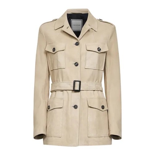 Jackets > Leather Jackets - - Tagliatore - Modalova
