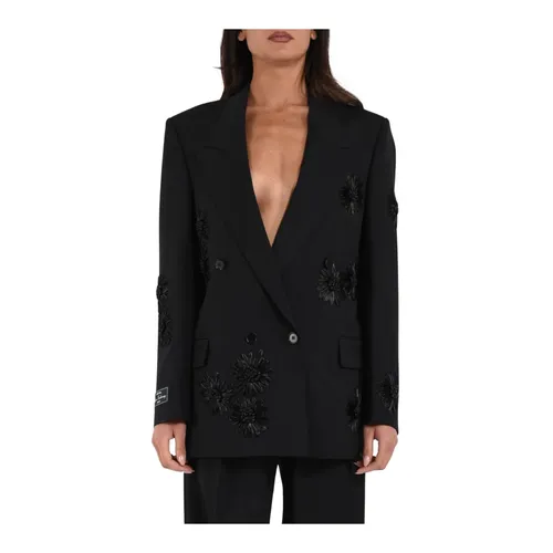 Msgm - Jackets > Blazers - Black - Msgm - Modalova
