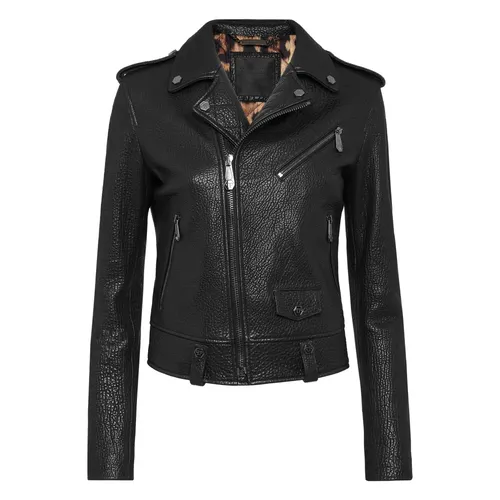 Jackets > Leather Jackets - - Philipp Plein - Modalova