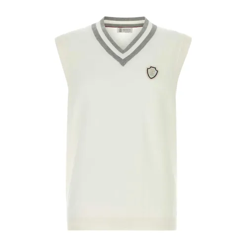 Knitwear > Sleeveless Knitwear - - Brunello Cucinelli - Modalova