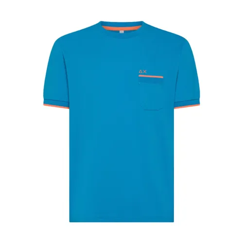 Sun68 - Tops > T-Shirts - Blue - Sun68 - Modalova