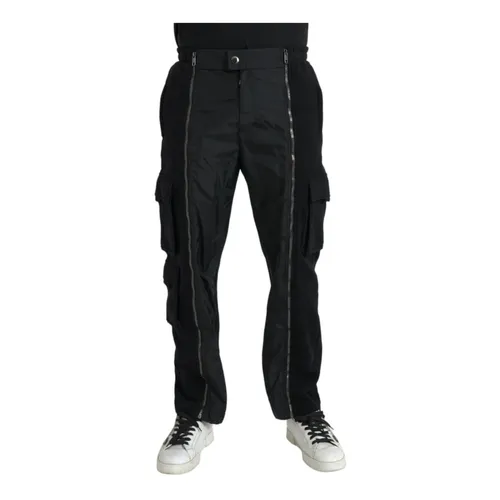 Trousers > Straight Trousers - - Dolce & Gabbana - Modalova