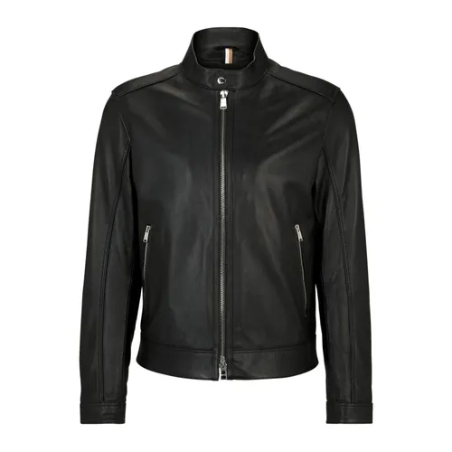 Jackets > Leather Jackets - - Hugo Boss - Modalova