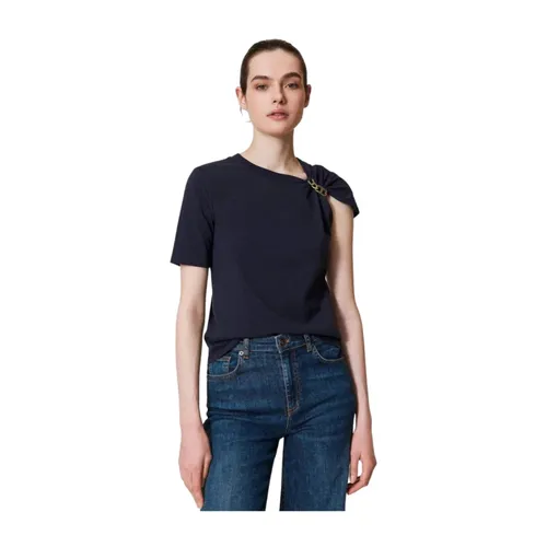 Twinset - Tops > T-Shirts - Blue - Twinset - Modalova