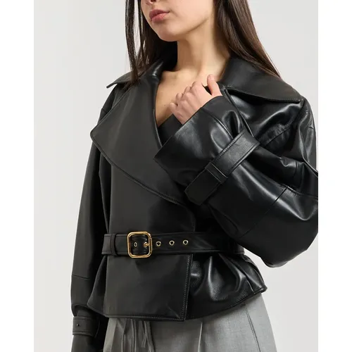 Jackets > Leather Jackets - - Hugo - Modalova