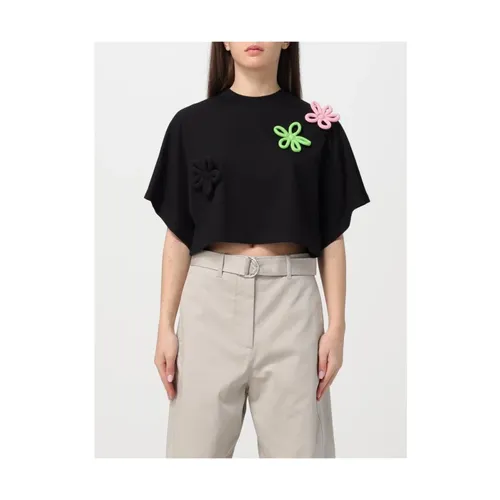 Msgm - Tops > T-Shirts - Black - Msgm - Modalova