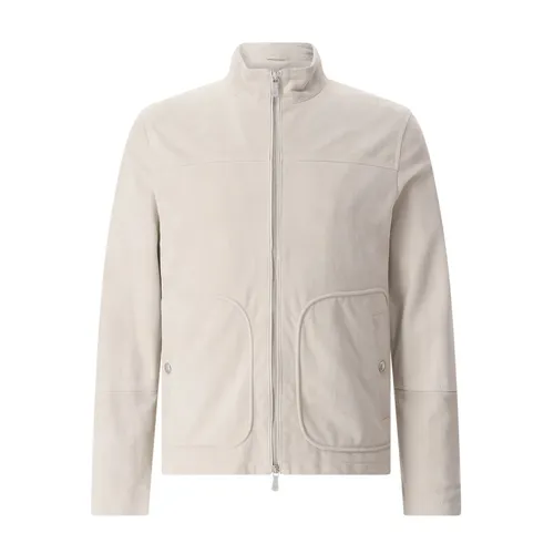 Jackets > Leather Jackets - - Eleventy - Modalova