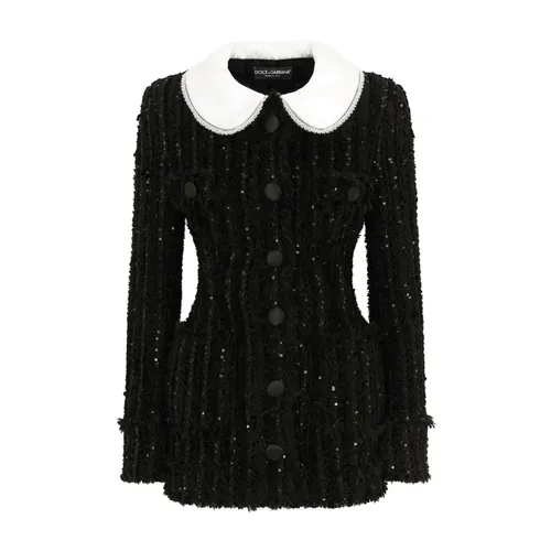 Jackets > Tweed Jackets - - Dolce & Gabbana - Modalova