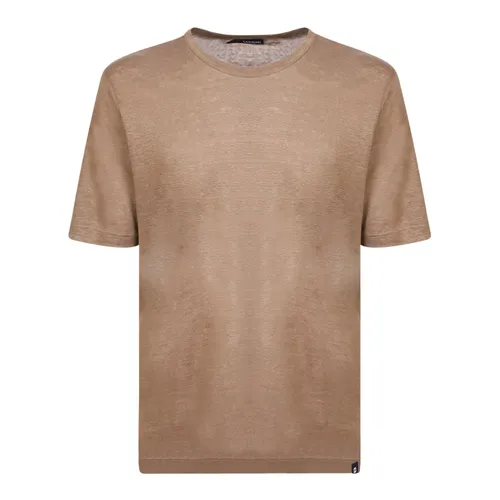 Lardini - Tops > T-Shirts - Beige - Lardini - Modalova