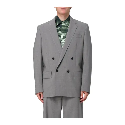 Msgm - Jackets > Blazers - Gray - Msgm - Modalova