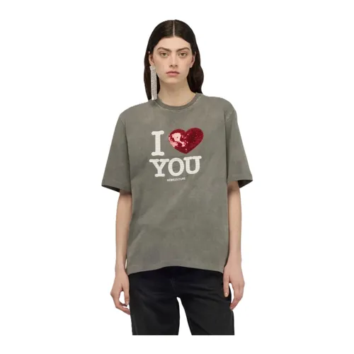 Tops > T-Shirts - - Semicouture - Modalova