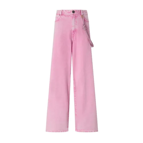 Pinko - Jeans > Wide Jeans - Pink - Pinko - Modalova