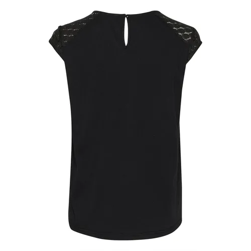 Cream - Tops > T-Shirts - Black - Cream - Modalova