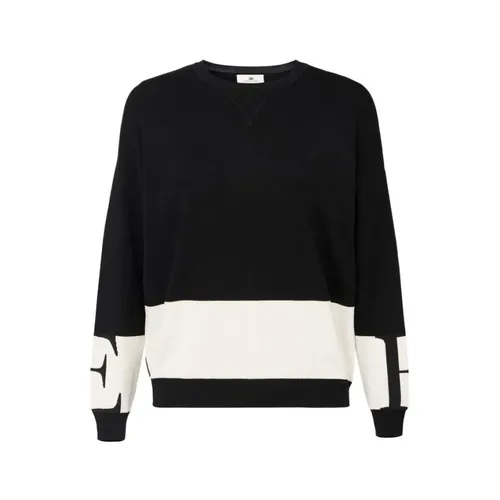 Knitwear > Round-neck Knitwear - - Elisabetta Franchi - Modalova