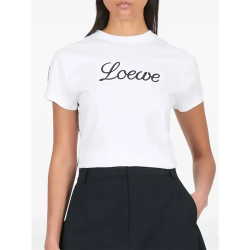 Loewe - Tops > T-Shirts - White - Loewe - Modalova