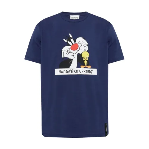 Iceberg - Tops > T-Shirts - Blue - Iceberg - Modalova