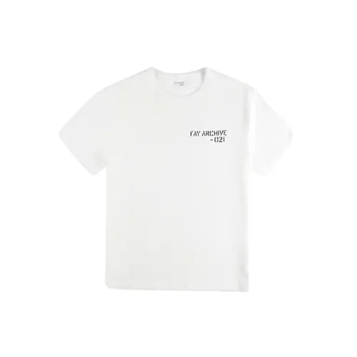 Fay - Tops > T-Shirts - White - Fay - Modalova