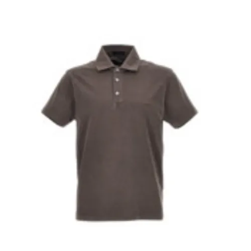 Fay - Tops > Polo Shirts - Brown - Fay - Modalova