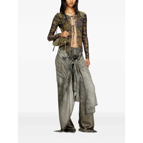 Jeans > Wide Jeans - - Diesel - Modalova