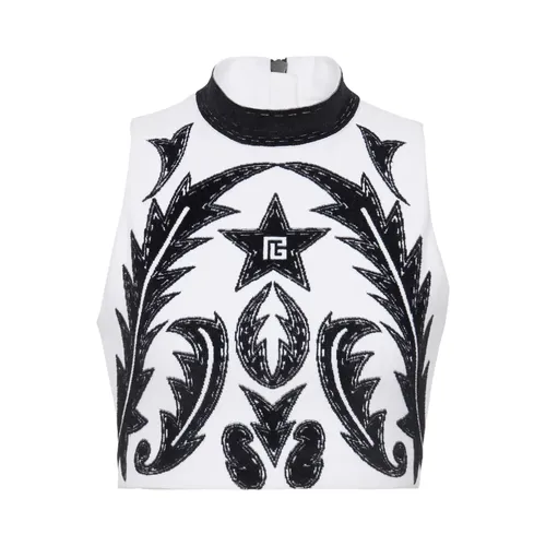 Tops > Sleeveless Tops - - Balmain - Modalova