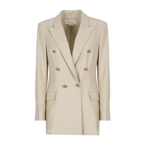 Genny - Jackets > Blazers - Beige - Genny - Modalova