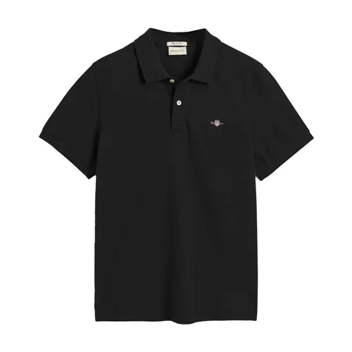Gant - Tops > Polo Shirts - Black - Gant - Modalova