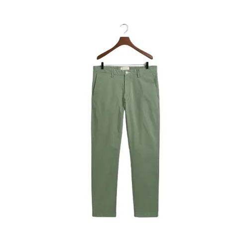 Gant - Trousers > Chinos - Green - Gant - Modalova