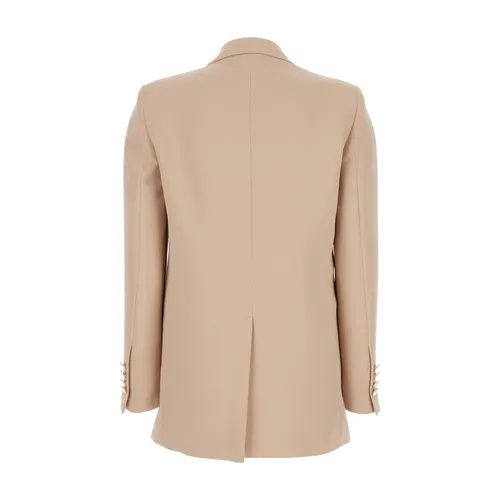 Plain - Jackets > Blazers - Beige - Plain - Modalova