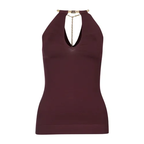 Tops > Sleeveless Tops - - Elisabetta Franchi - Modalova