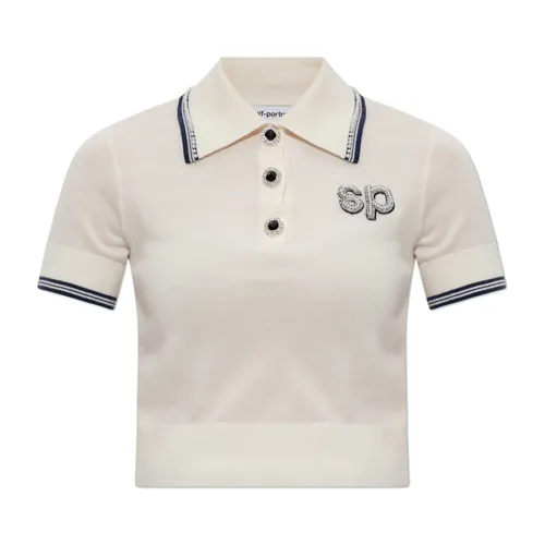 Tops > Polo Shirts - - Self Portrait - Modalova