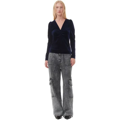 Tops > Long Sleeve Tops - - Ganni - Modalova