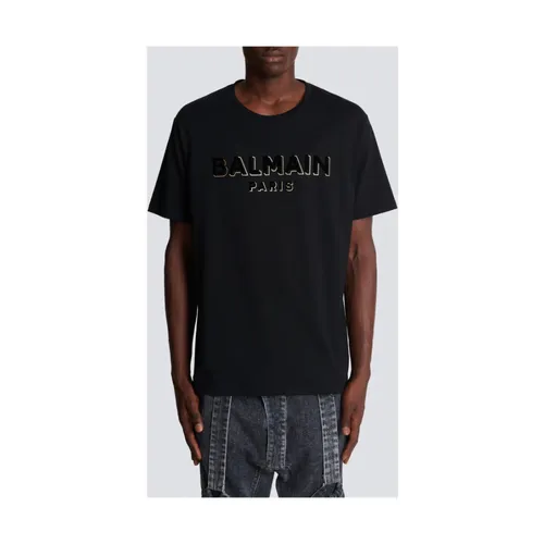 Balmain - Tops > T-Shirts - Black - Balmain - Modalova