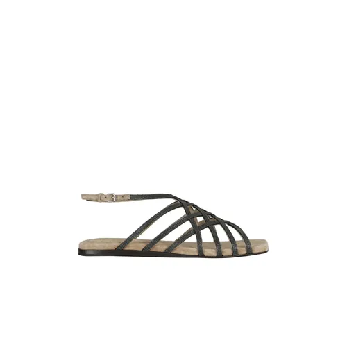 Shoes > Sandals > Flat Sandals - - Brunello Cucinelli - Modalova