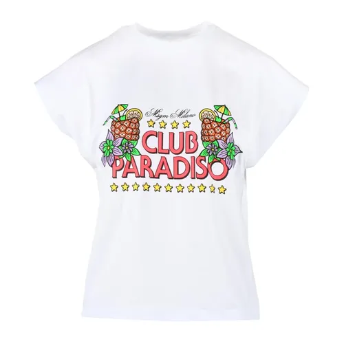 Msgm - Tops > T-Shirts - White - Msgm - Modalova