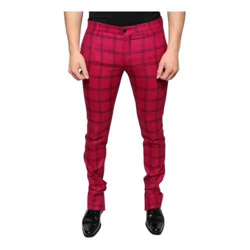 Trousers > Slim-fit Trousers - - Dolce & Gabbana - Modalova