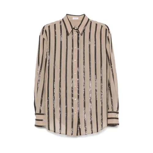 Blouses & Shirts > Shirts - - Brunello Cucinelli - Modalova